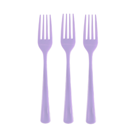 Main image of Plastic Forks Lavender - 1200 ct.