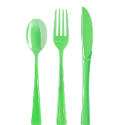 Plastic Forks Lime Green - 1200 ct.