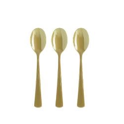 Heavy Duty Gold Plastic Spoons - 50 Ct.