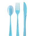 Plastic Spoons Light Blue - 1200 ct.
