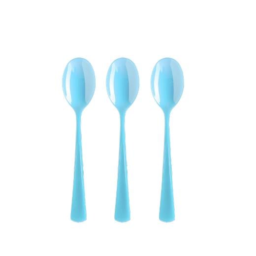 Main image of Heavy Duty Light Blue Plastic Spoons - 50 Ct.