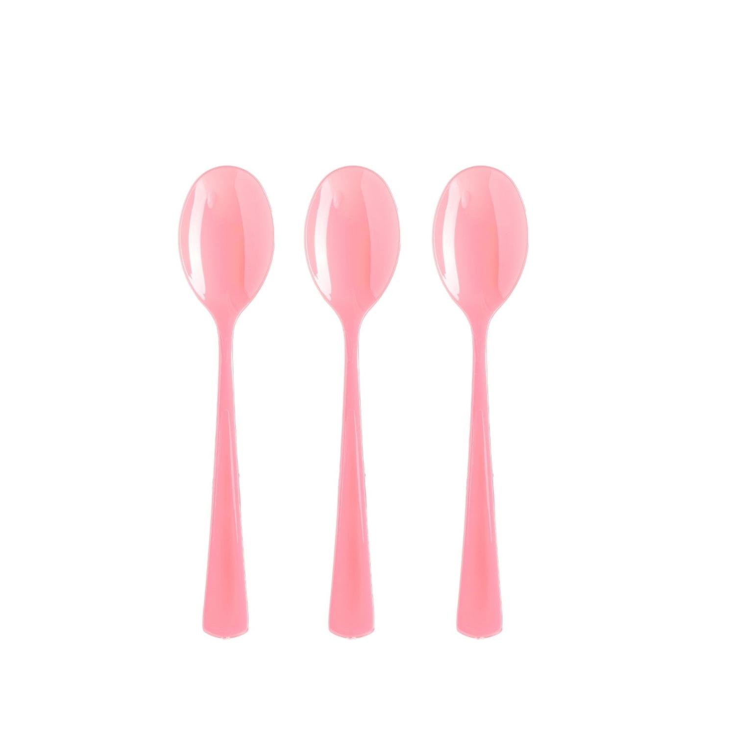 Plastic Spoons Pink - 1200 ct.