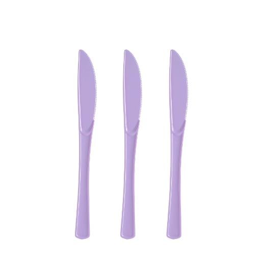 Main image of Heavy Duty Lavender Plastic Knives - 50 ct.