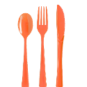 Plastic Knives Orange - 1200 ct.