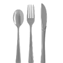 Plastic Knives Silver - 1200 ct.