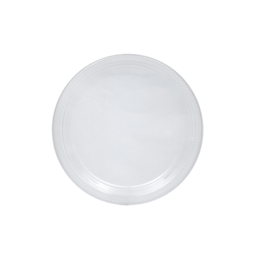 Main image of 7 In. Clear Plastic Plates - 8 Ct.