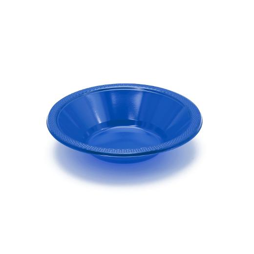 Main image of 12 Oz. Dark Blue Plastic Bowls - 8 Ct.
