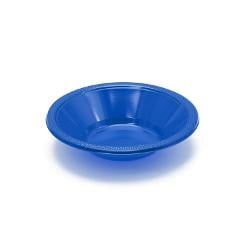 12 Oz. Dark Blue Plastic Bowls - 8 Ct.