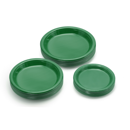 Alternate image of 7 In. Emerald Green Plastic Plates - 50 Ct.