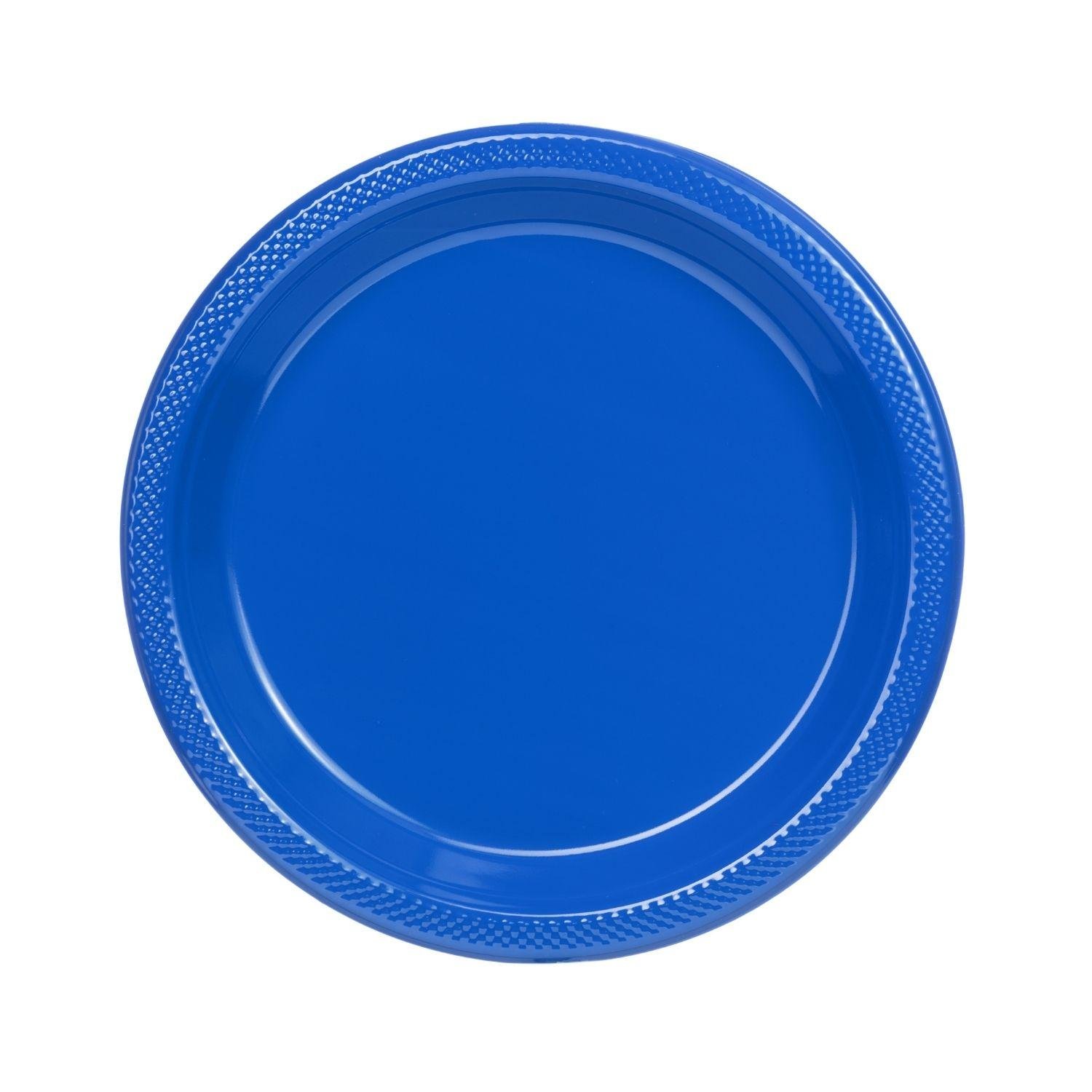 9in. Plastic Plates 50 ct. Dark Blue - 600 ct.