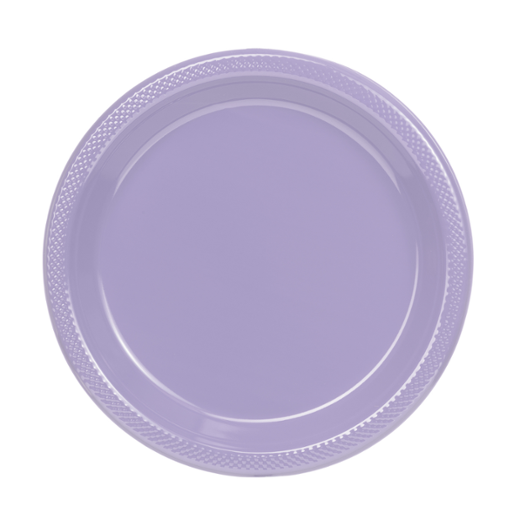 Main image of 9 In. Lavender Plastic Plates - 50 Ct.