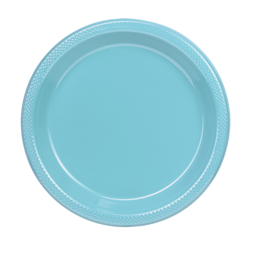 Main image of 9in. Plastic Plates 50 ct. Light Blue - 600 ct.