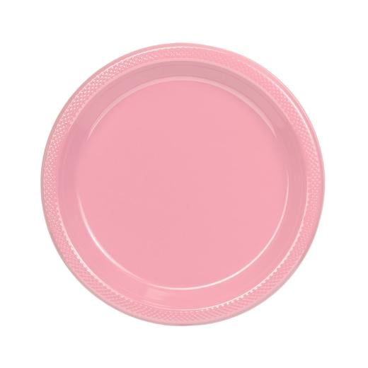 Main image of 9 In. Pink Plastic Plates - 50 Ct.