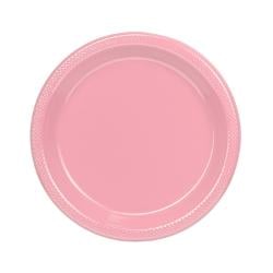 9 In. Pink Plastic Plates - 50 Ct.
