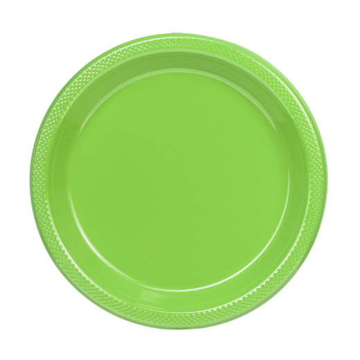 Main image of 9in. Plastic Plates 50 ct. Lime Green - 600 ct.
