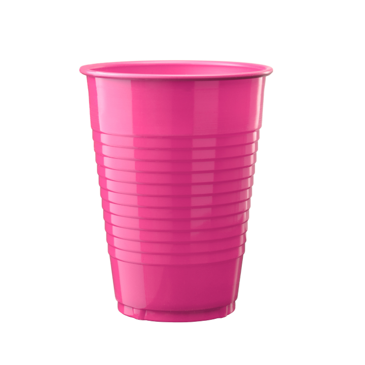 12 oz. Plastic Cups Cerise - 600 ct.