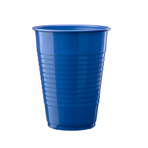 Main image of 12 Oz. Dark Blue Plastic Cups - 50 Ct.