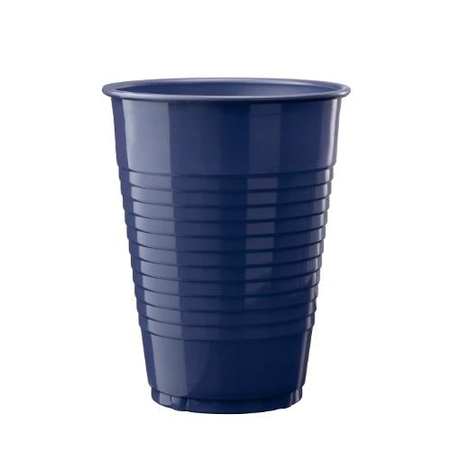 Main image of 12 oz Navy Plastic Cups - 50 Ct.