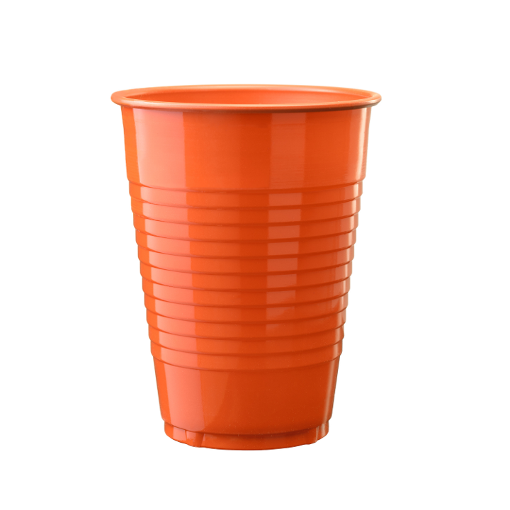 12 oz. Plastic Cups Orange - 600 ct.
