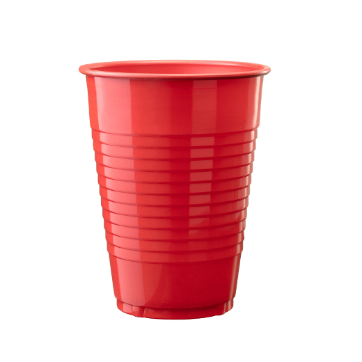 Main image of 12 oz. Plastic Cups Red - 600 ct.