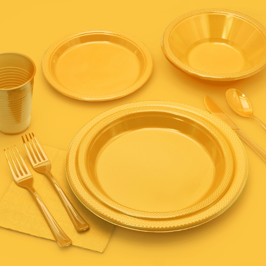Alternate image of 12 oz. Plastic Cups Yellow - 600 ct.