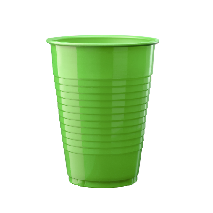 12 oz. Plastic Cups Lime Green - 600 ct.