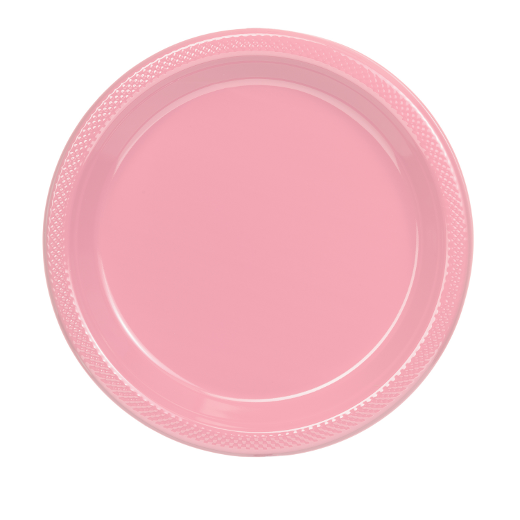 Main image of 10in. Plastic Plates Pink - 600 ct.