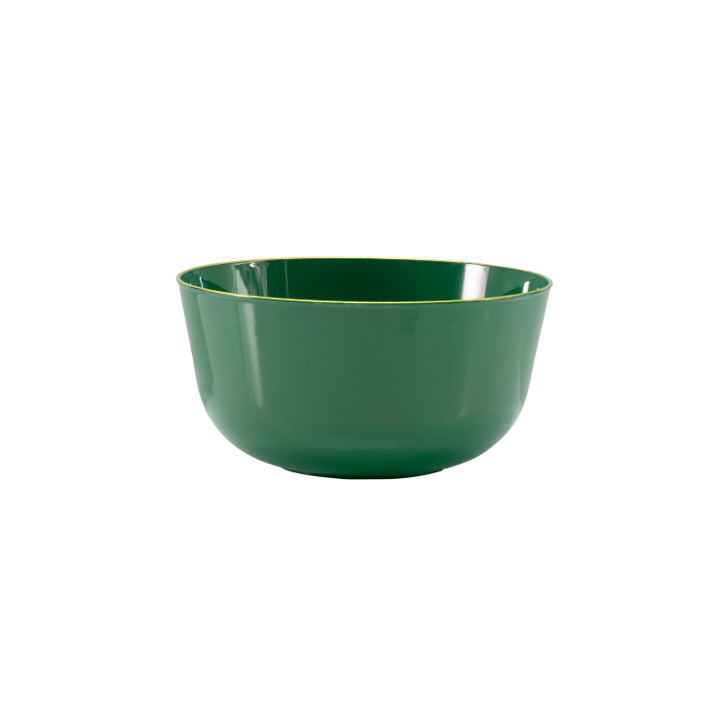 Green Classic Design Plastic Bowls - 10 Ct.