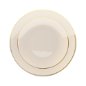 10 inch. Ivory Classic Design Plates - 10 Ct.