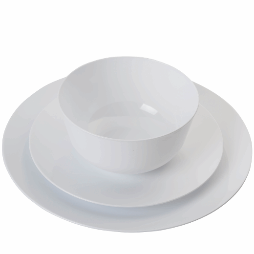Alternate image of Trend White Plastic Bowls - 10 Ct.