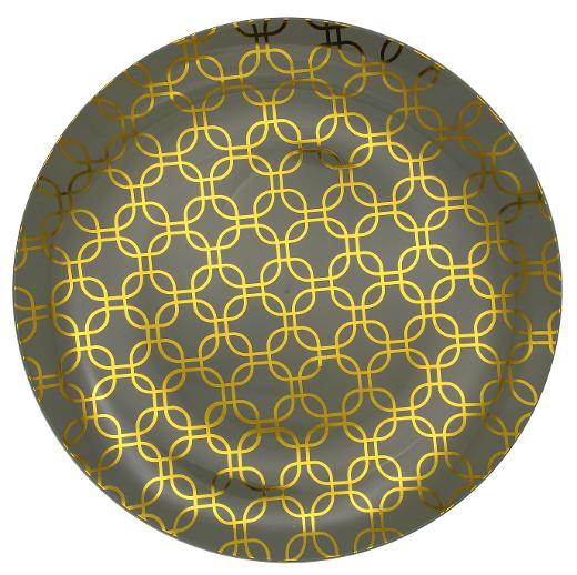 Main image of 10" Motif Design Plastic Plates - 10 ct.