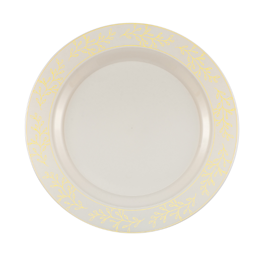 Main image of 10.25 In. Gold Leaf Premium Plates - 10 ct.