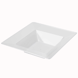 8.5 in.(12oz) Clear Deep Square Bowl - 10 ct.