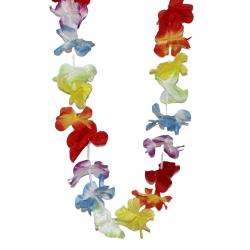 Multi-colored Hibiscus Flower Lei