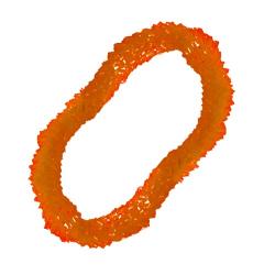 Orange Plastic Hawaiian Lei