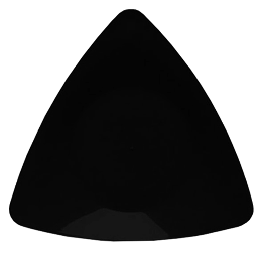 Main image of 10 In. Black Triangle Plates - 10 Ct.