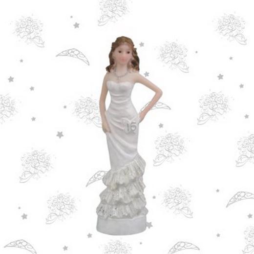 Main image of Girl on Fashion White Gown - 16