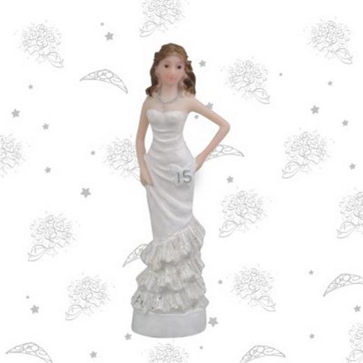 Main image of Girl on Fashion White Gown - 15