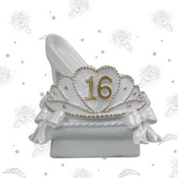 Shoe on Pillow with Crown - 16