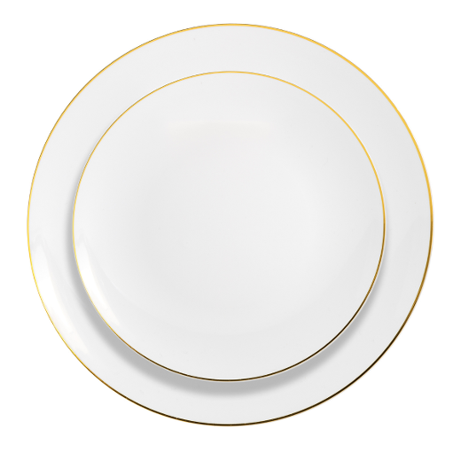 Main image of Disposable Gold Classic Dinnerware Set