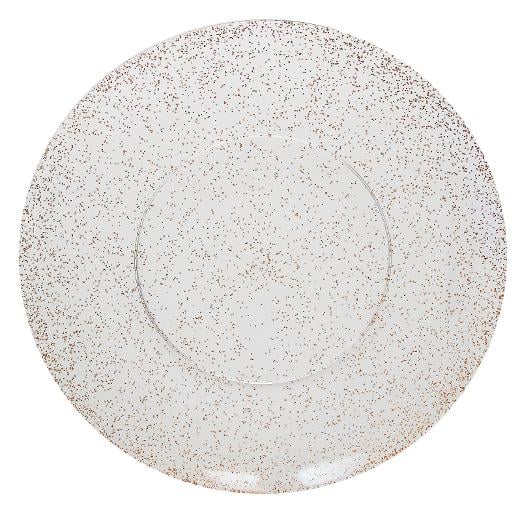Main image of Disposable Rose Gold Sparkle Dinnerware Set