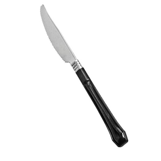 Main image of Reflections Silver & Black Plastic Knives - 20 Ct.