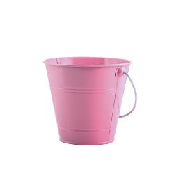 Pink Decorative Metal Bucket