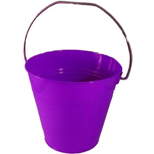 Main image of Purple Decorative Metal Bucket