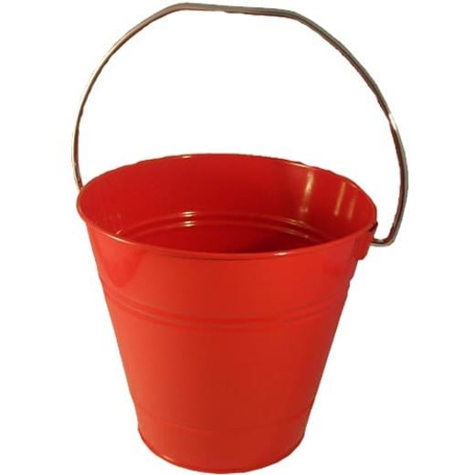 Main image of Red Decorative Metal Bucket