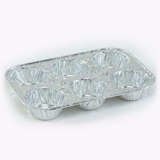 Main image of Aluminum 6 Cavity Muffin Pan Case (200)