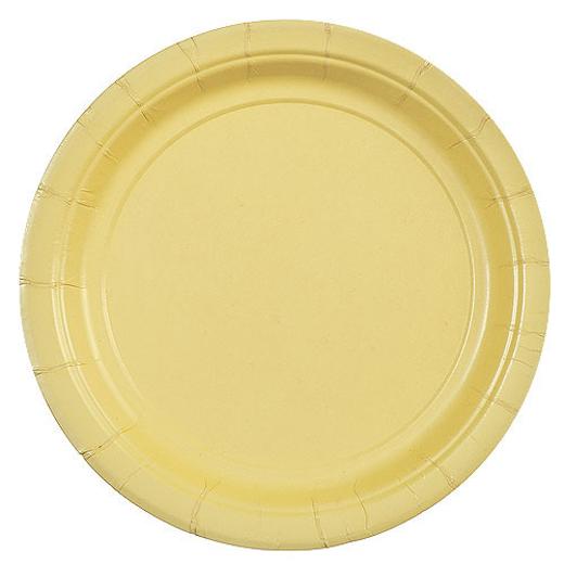Alternate image of 7 In. Light Yellow Paper Plates - 20 Ct.