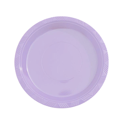 7 In. Lavender Plastic Plates - 15 Ct.