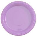9in. Lavender plastic plates (10)