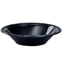 12 Oz. Black Plastic Bowls - 50 Ct.